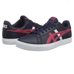 ASICS Women's Navy and Pink Sneakers